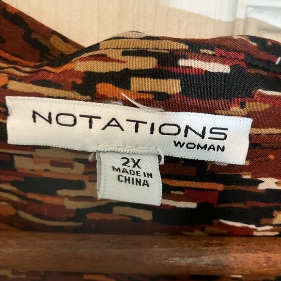 Notations Women, button-down shirt, excellent condition, women’s 2X - Picture 3 of 3